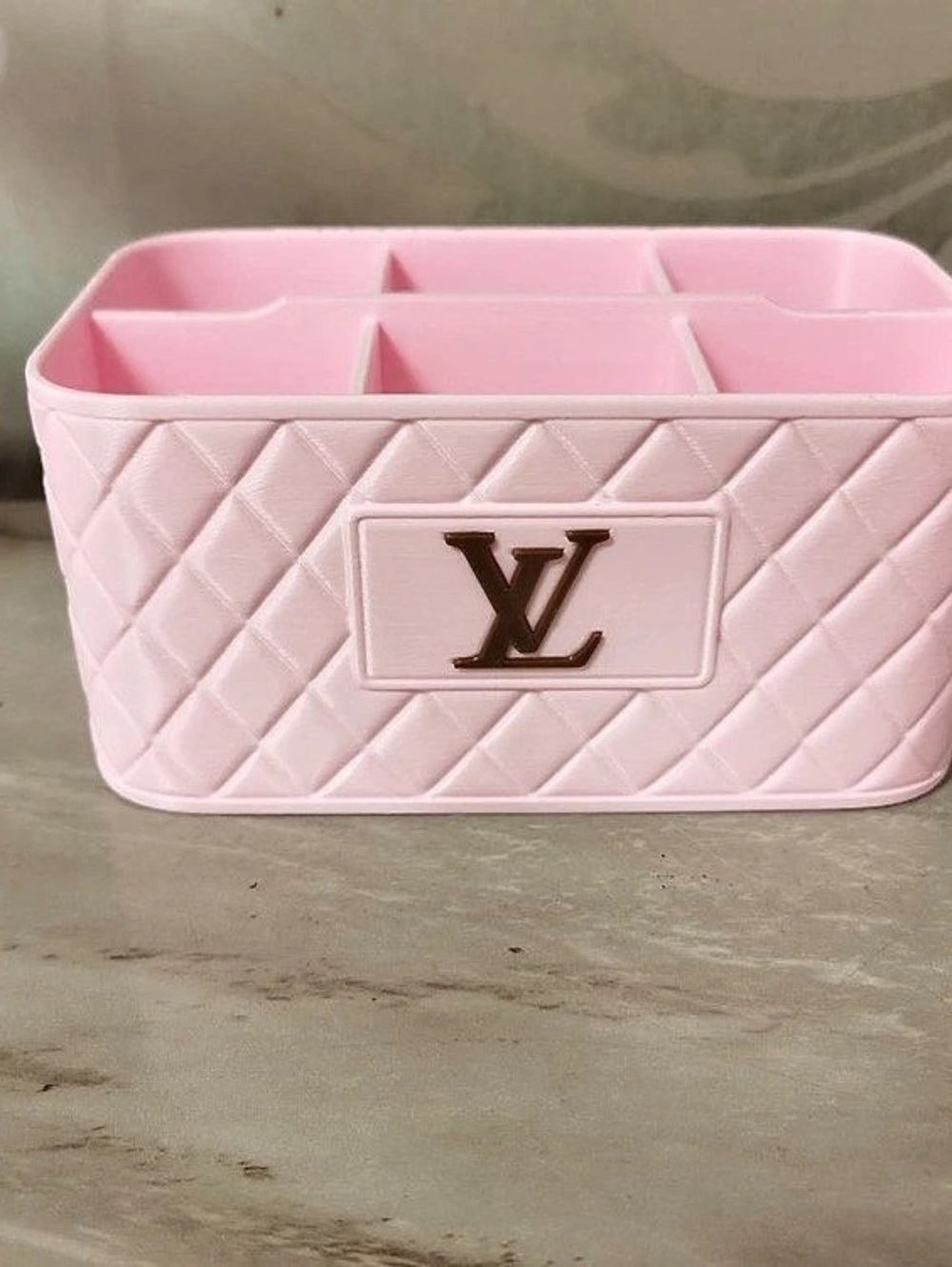 LV Pink Makeup Organizer